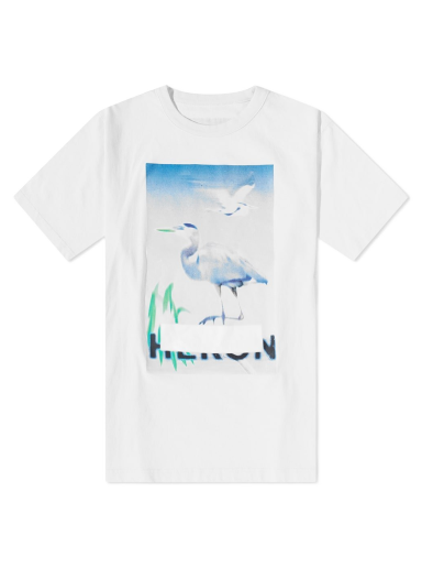 T-shirt HERON PRESTON Censored Heron Tee Vit | HMAA032S23JER0020140