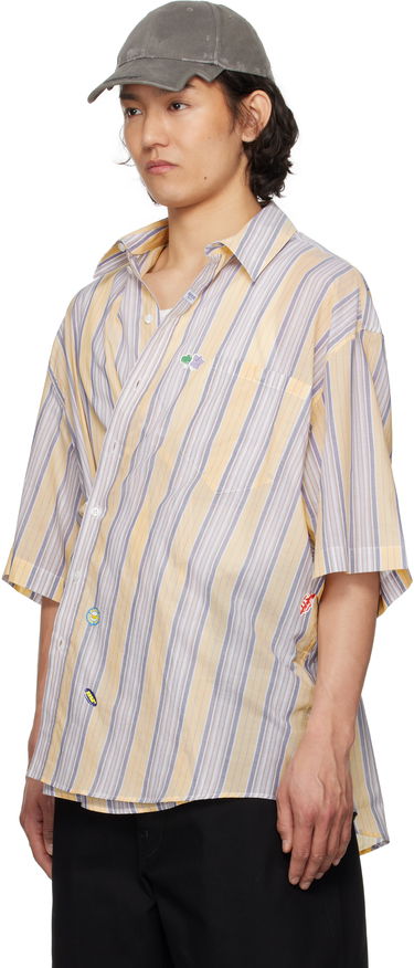 Skjorta Martine Rose Martine Rose Cotton Stripe Shirt Gul | 440WS21306, 3