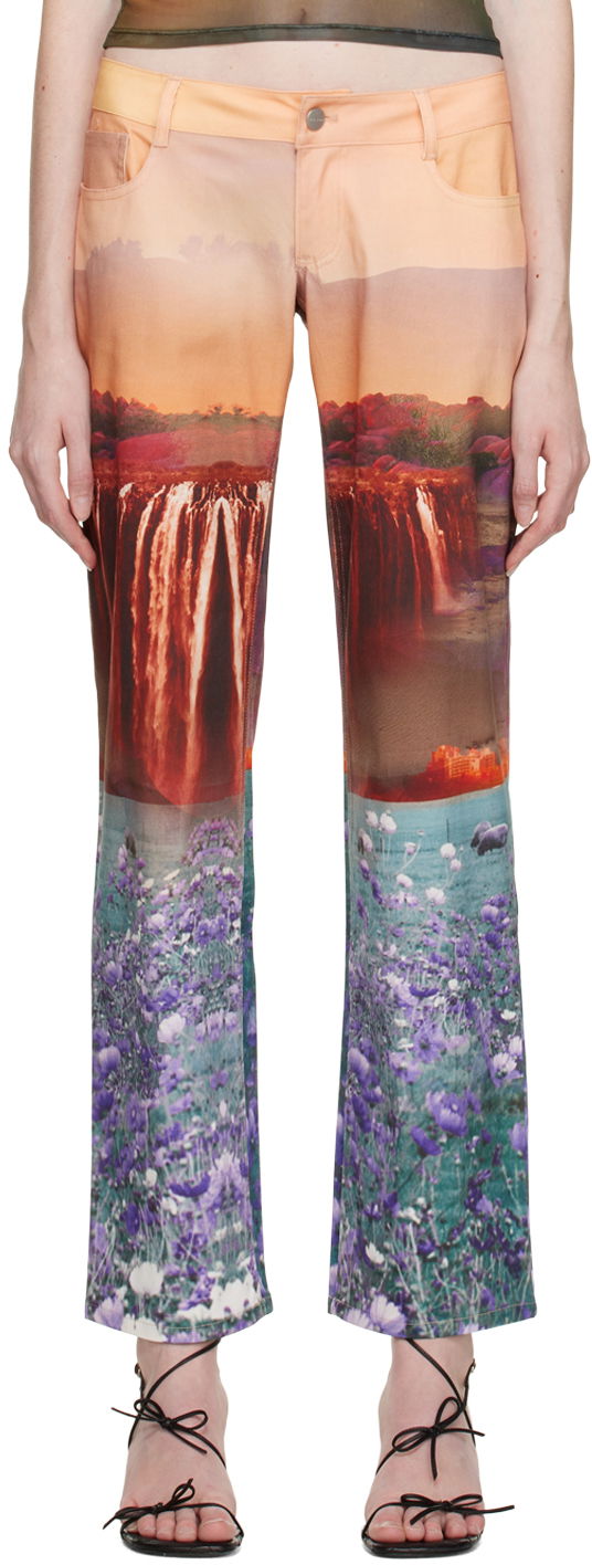 Jeans Miaou Miaou Atlas Print Trousers Flerfärgad | 1023SCOASL