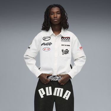 Bälten Puma A$AP ROCKY x PUMA AWGE Studded Rhinestone Buckle Belt Svart | 055008_01, 1