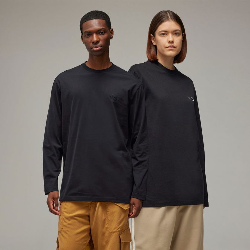 T-shirt Y-3 Long Sleeve T-Shirt Svart | IV8232