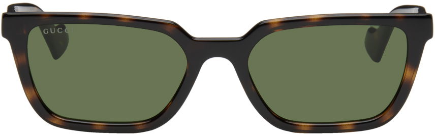 Solglasögon Gucci Gucci Tortoiseshell Cat-Eye Sunglasses Grön | GG1539S-002, 0