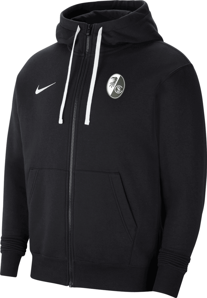 Sweatshirt Nike SC Freiburg Full-Zip Hoodie Svart | 6scfcw6887-010
