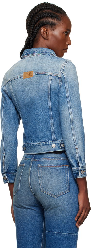 Jacka Maison Margiela MM6 Maison Margiela Reversed Denim Jacket Blå | S52AM0328 M30018, 2