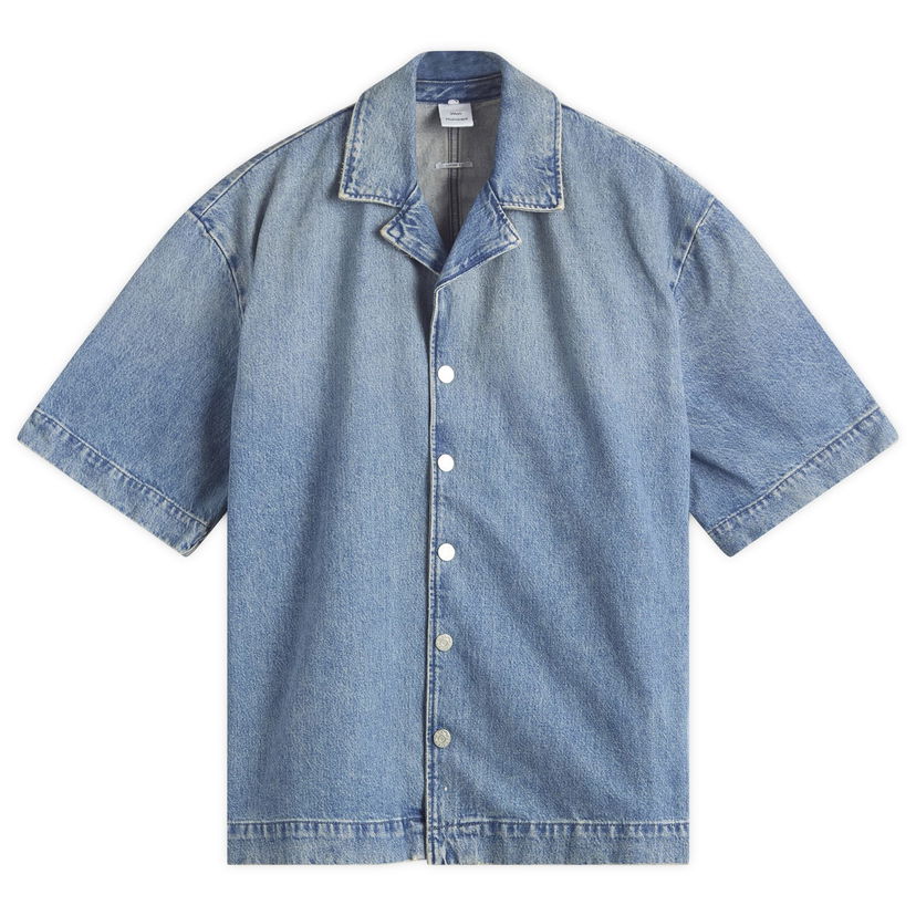 Skjorta Won Hundred Won Hundred Desmond Denim Vacation Shirt, Size Small Blå | 3776-15028