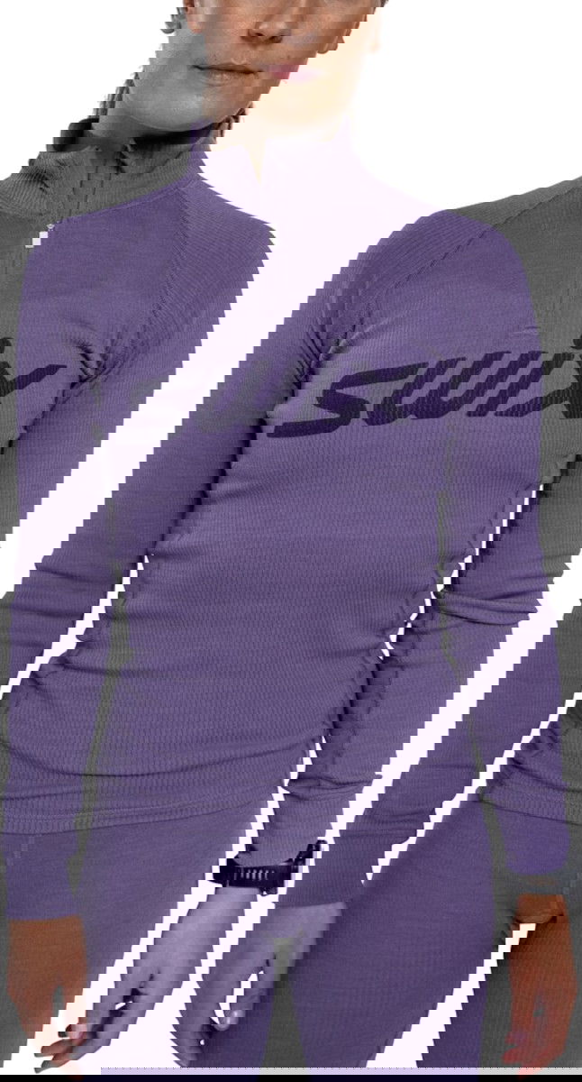 T-shirt SWIX RaceX Merino Half Zip Top Purpur | 10121-23-80120
