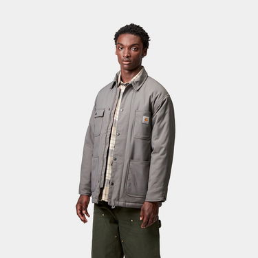 Rockar Carhartt WIP Carhartt WIP Leroy Chore Coat Grå | I035343_7, 0
