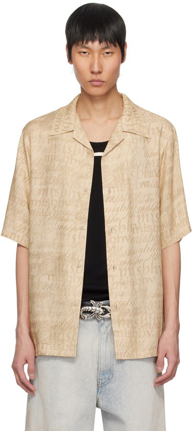 Skjorta MISBHV MISBHV All Over Print Viscose Shirt Beige | 250M132, 0