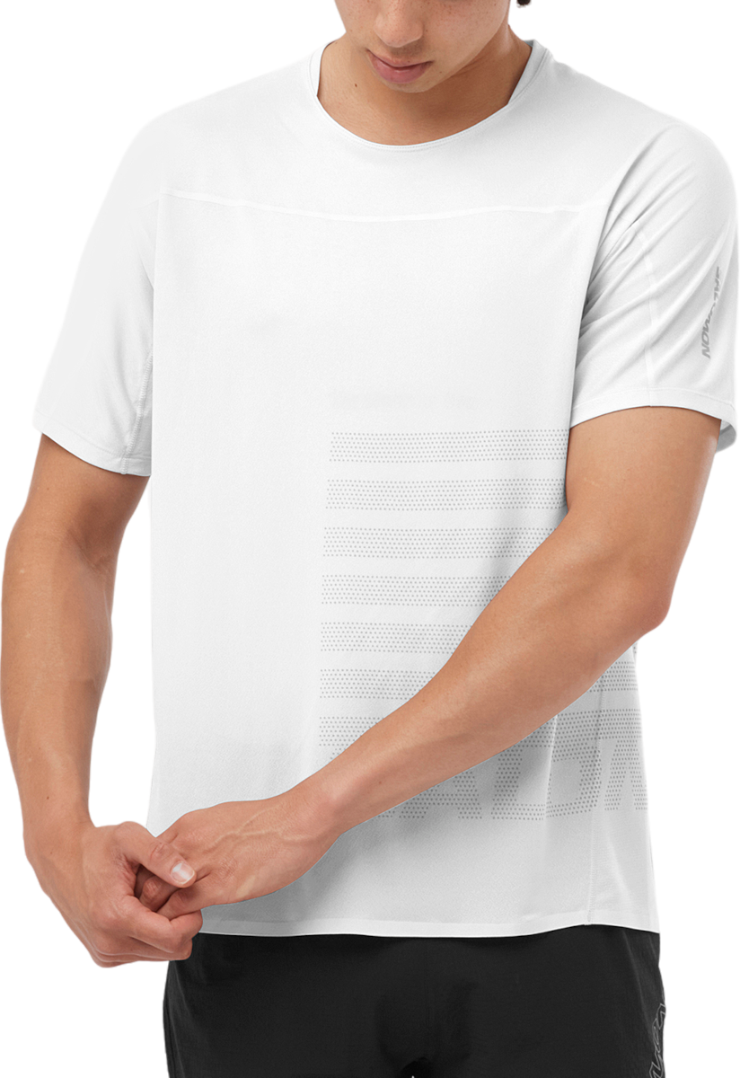 T-shirt Salomon SENSE AERO SS TEE GFX M Vit | lc2239000, 0