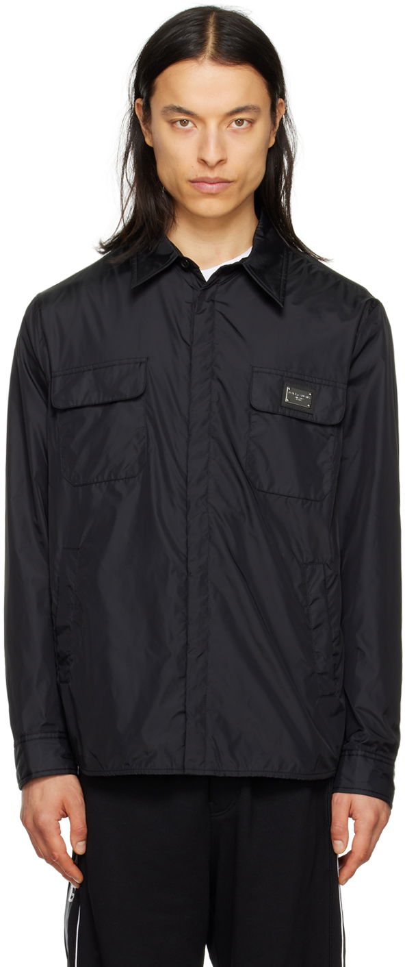 Skjorta Dolce & Gabbana Black Patch Shirt Svart | G5KI7TFUSVF