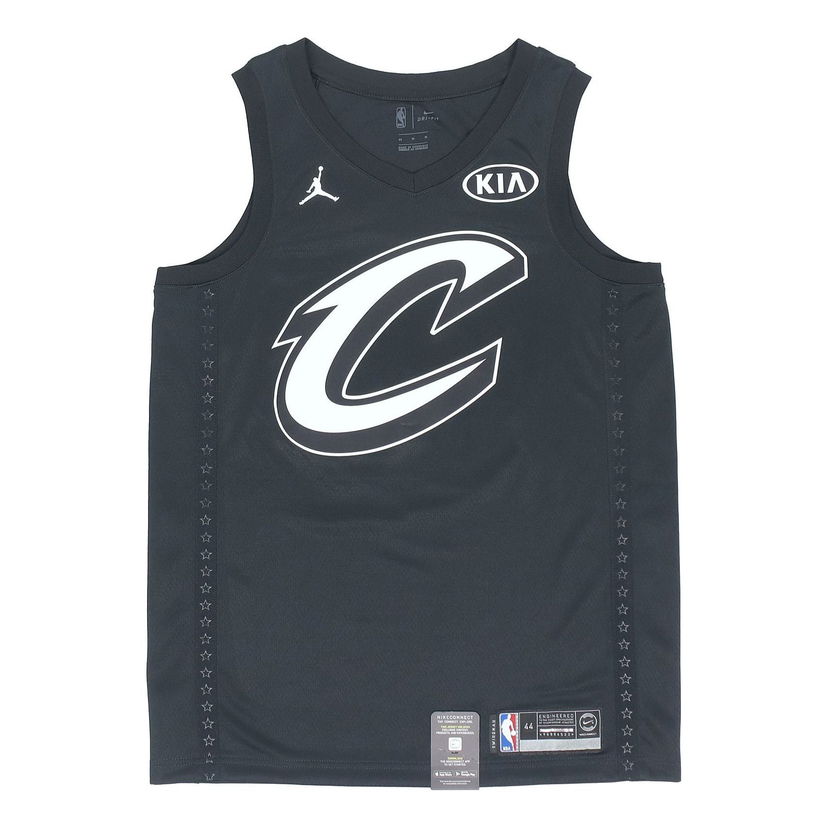 Linne Jordan Cleveland Cavaliers Lebron James All-Star Edition Swingman Jersey Svart | 928873-010