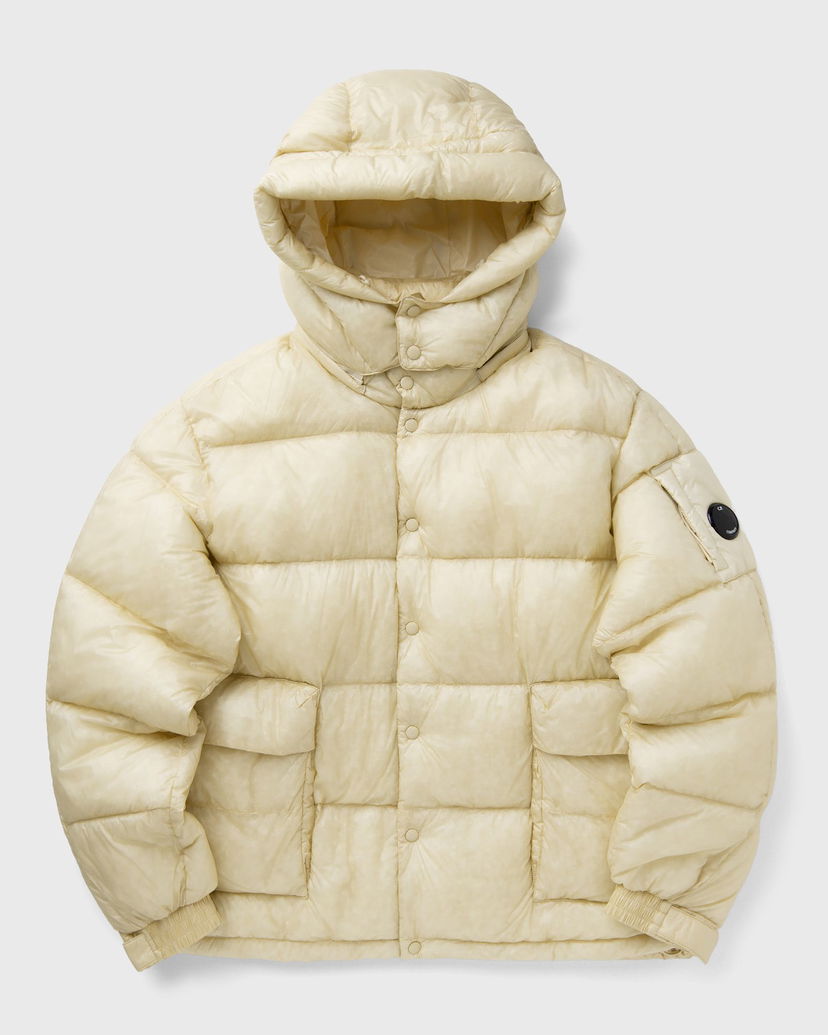 Pufferjacka C.P. Company Hooded Puffer Jacket Beige | 19CMOW191A110416A-402