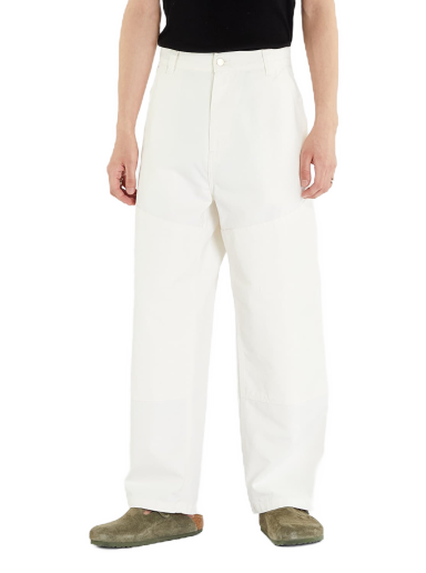 Byxor Carhartt WIP Wide Panel Pant Wax Rinsed Vit | I031393.D602
