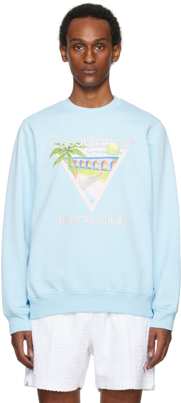 Sweatshirt Casablanca 'Tennis Club' Sweatshirt Turkos | MPS24-JTP-001-04, 0