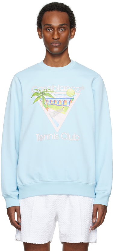 Sweatshirt Casablanca 'Tennis Club' Sweatshirt Turkos | MPS24-JTP-001-04, 0