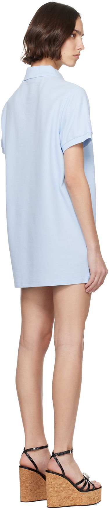 Klä Area AREA Crystal Heart Cutout Polo Minidress Blå | SS25AWDR0163FA01, 2