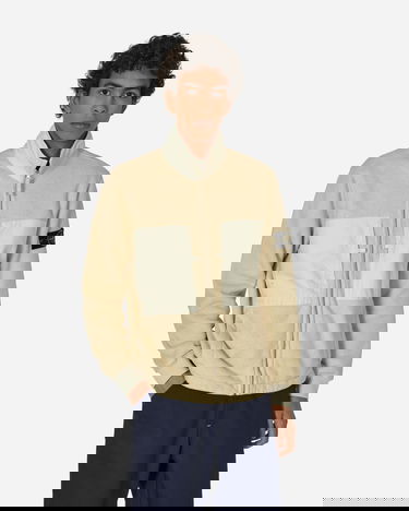 Jacka Stone Island Cotton Fleece Beige | 791567256 V0097, 0