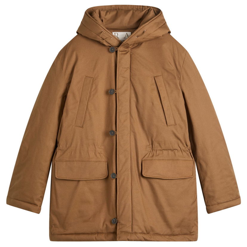 Parkas Ranra Ranra Neve Canvas Cotton Parka Jacket, Size Large Brun | AMFW25OW01689-C725