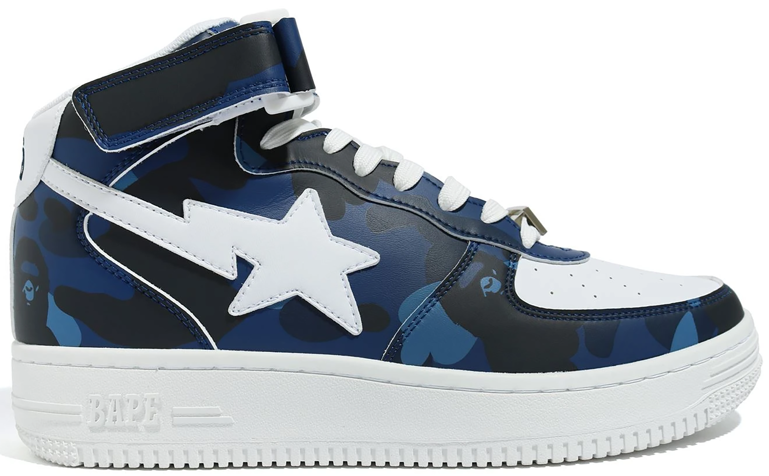 Sneakers och skor BAPE Bape Sta Mid "Camo Navy" Mörkblå | 1G80191008-NVY, 0