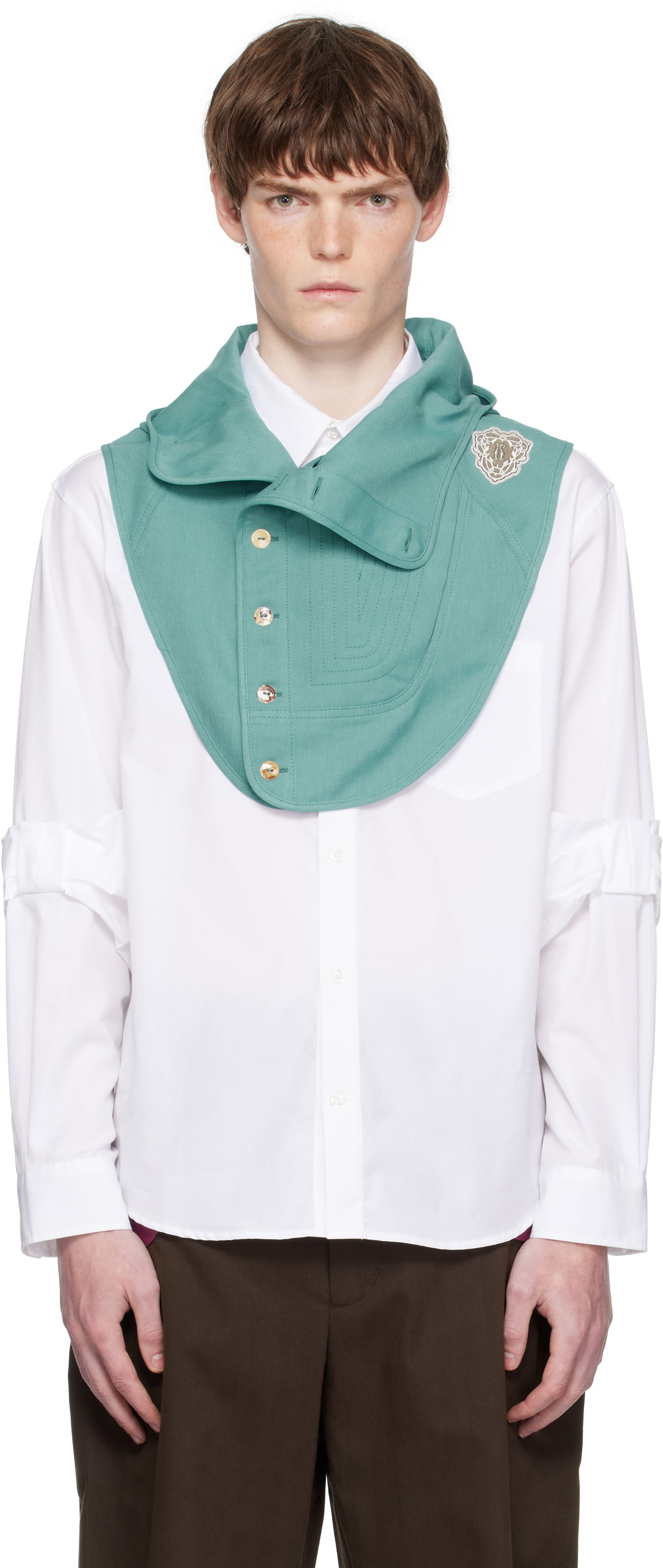 Halsduk KIKO KOSTADINOV Kiko Kostadinov Ricsi Hooded Neck Warmer Grön | KKAW25BLC01-72, 0