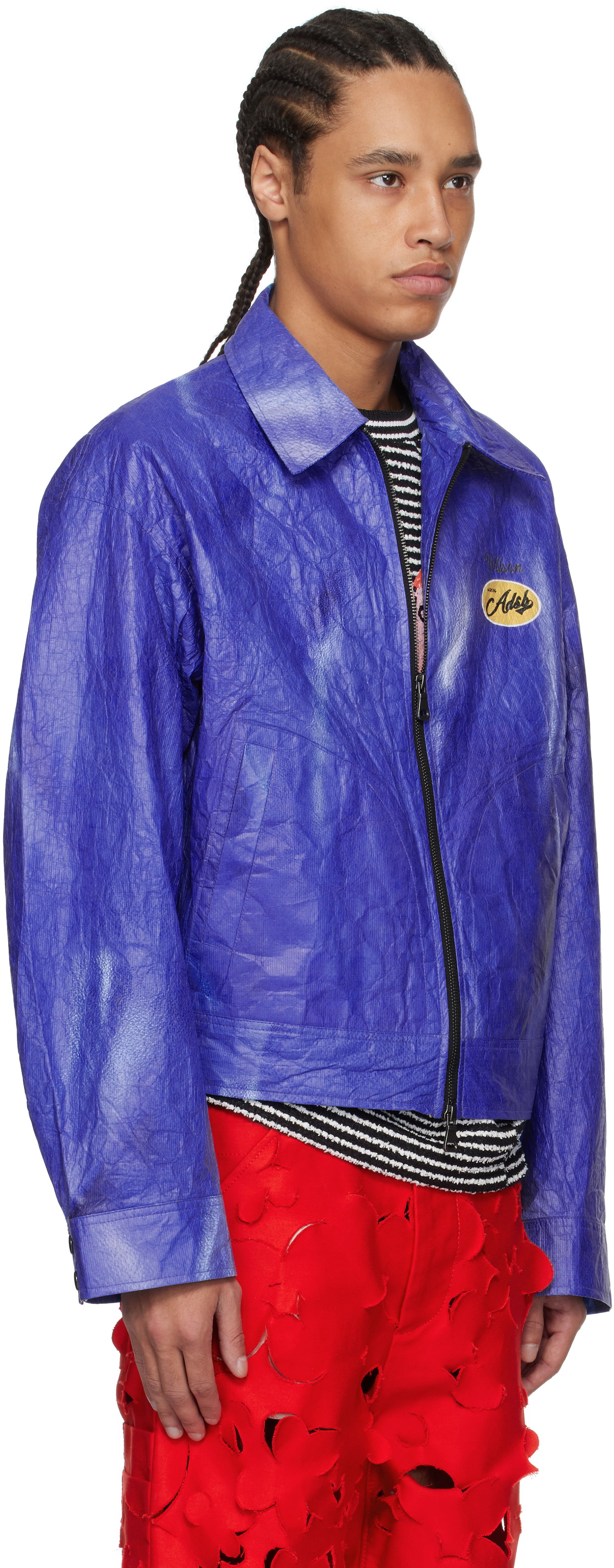 Bomberjacka Andersson Bell Andersson Bell Wilson Printed Tyvek Jacket Blå | awa689u, 1