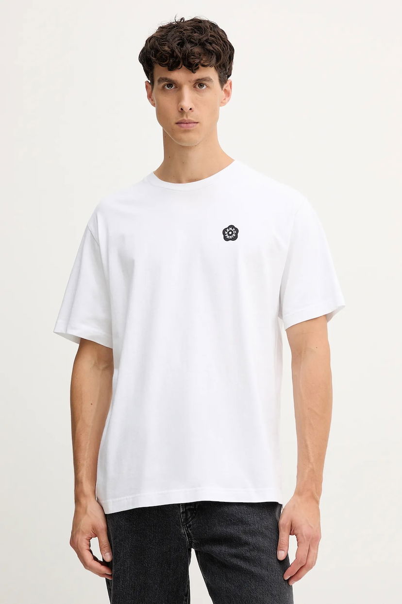 T-shirt KENZO Kenzo Small Flower Patch T-Shirt Vit | FF55TS2004SG