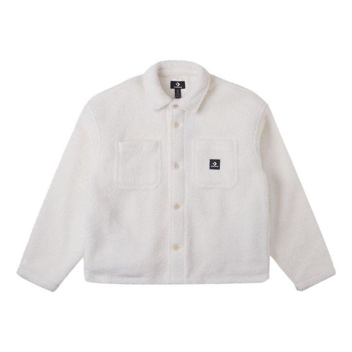 Skjorta Converse Sherpa Seasonal Jacket Vit | 10025268-A01