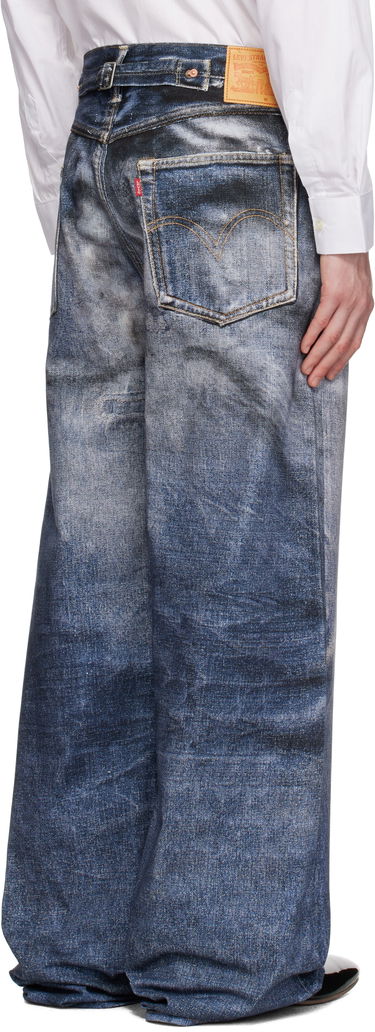 Jeans Junya Watanabe Junya Watanabe Levi's Edition Inkjet W Name Berberjin Jeans Blå | WO-P905-100, 2