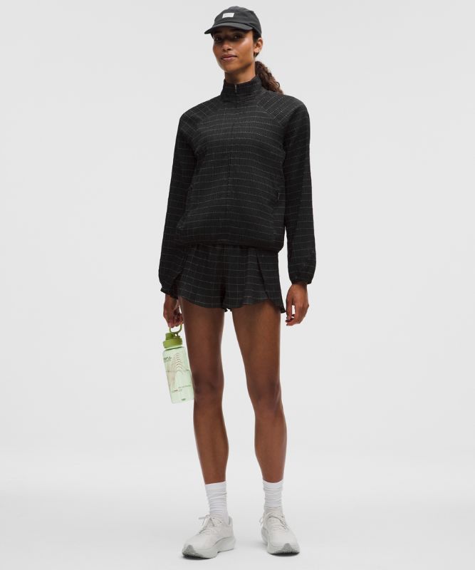 Shorts lululemon Negative Split Textured Reflective Running Shorts Svart | prod20003643, 0