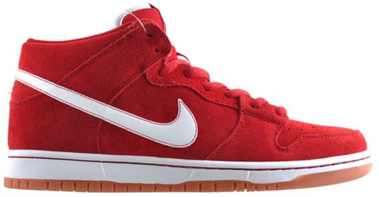 Sneakers och skor Nike SB SB Dunk Mid Brickhouse White Röd | 314383-601, 0