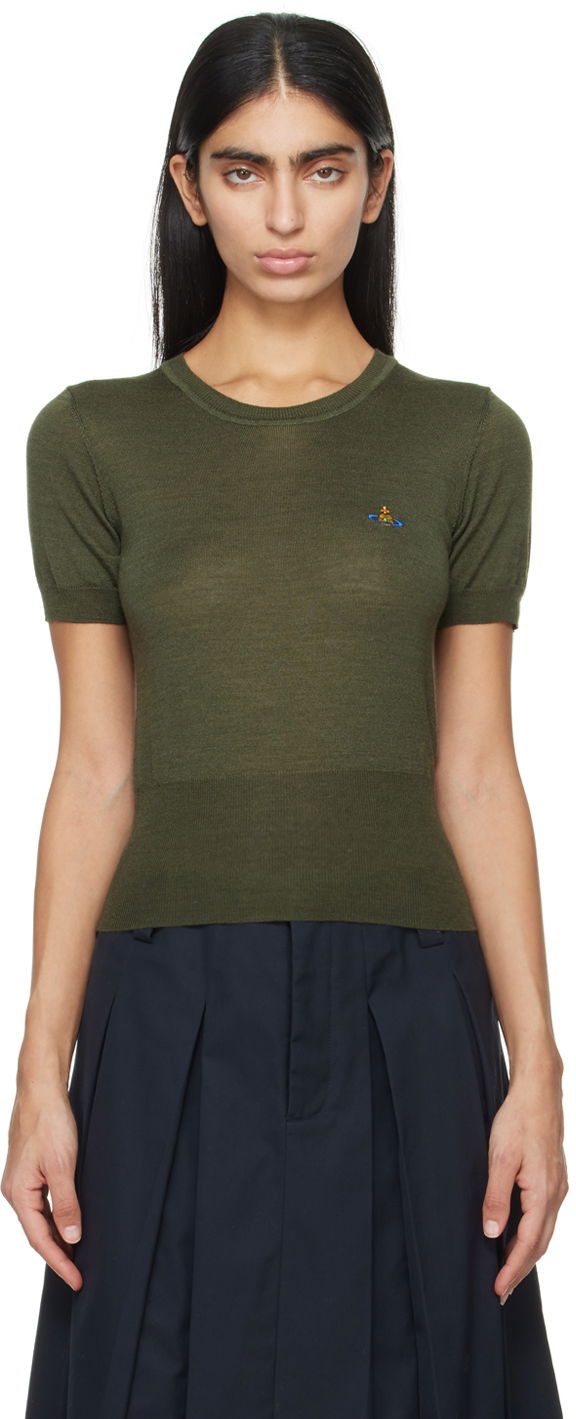 Sweater Vivienne Westwood Bea Sweater Grön | 1803002Q-Y001A