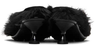 Smycke Simone Rocha Simone Rocha Faux Fur Grip Mule Heels Svart | HBG1 1090, 1