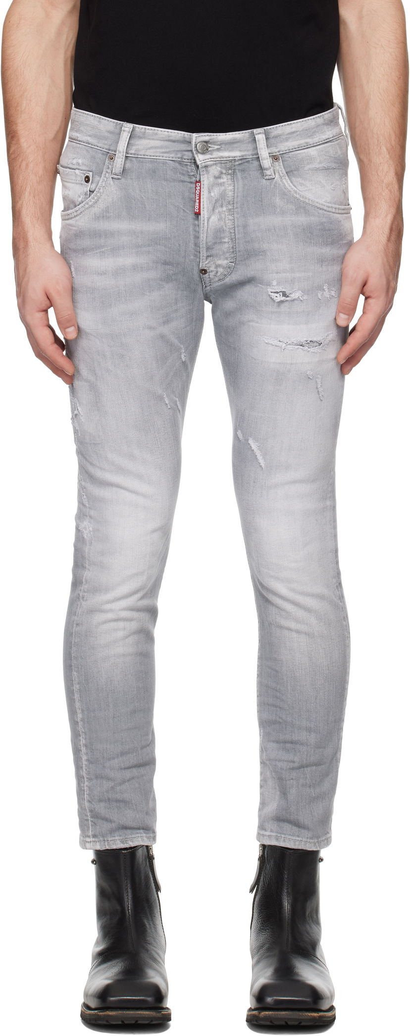 Jeans DSQUARED2 Dsquared2 Skater Jeans Grå | S74LB1656_S30260