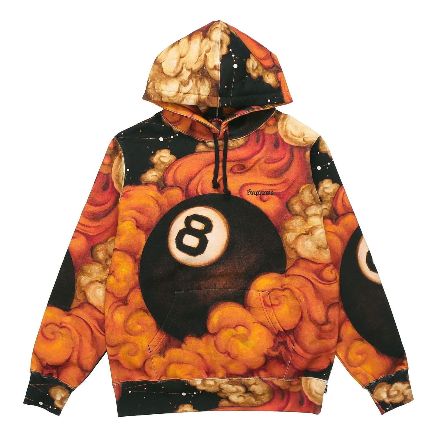 Sweatshirt Supreme Martin Wong 8-Ball Hooded Sweatshirt Flerfärgad | SUP-FW19-059, 0