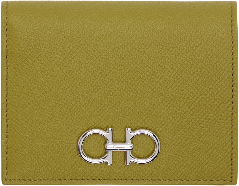 Plånbok FERRAGAMO Ferragamo Gancini Compact Wallet Grön | 785138