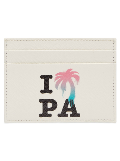 Plånbok Palm Angels I Love PA Card Holder Multi Vit | PMND008S23LEA0010484