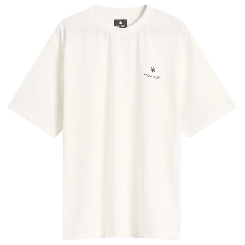 T-shirt Snow Peak Snow Peak Logo T-Shirt, Size Small Vit | NSD-TS-25AU003-OFW