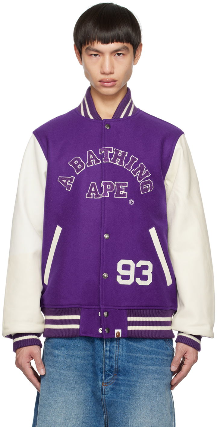 Bomberjacka BAPE Giant Ape Head Bomber Jacket Purpur | 001HJI801013M, 0