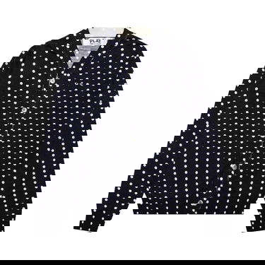 Sweater Comme des Garçons PLAY Polka Dot Cardigan Black Heart Mörkblå | az n038 051 2, 1
