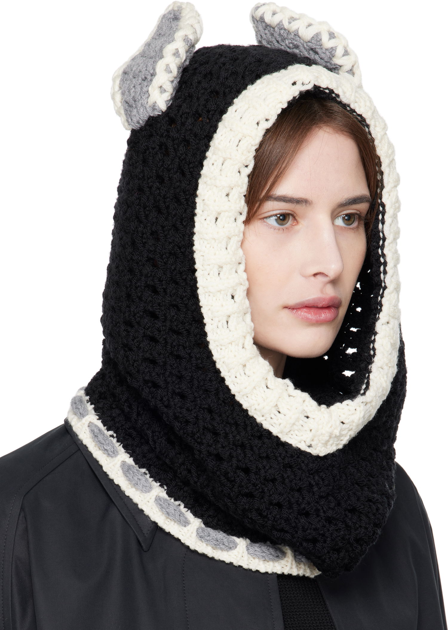 Hatt Marni Marni Wool Ears Balaclava Flerfärgad | ACMC0167Q0 UFWH26, 1