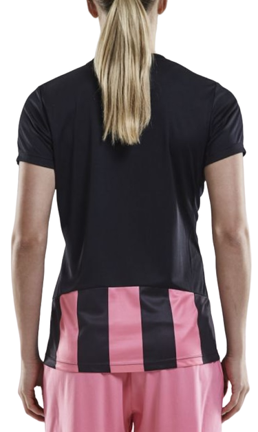 T-shirt Craft Striped Jersey V-Neck T-Shirt Rosa | 1905568-9471, 1
