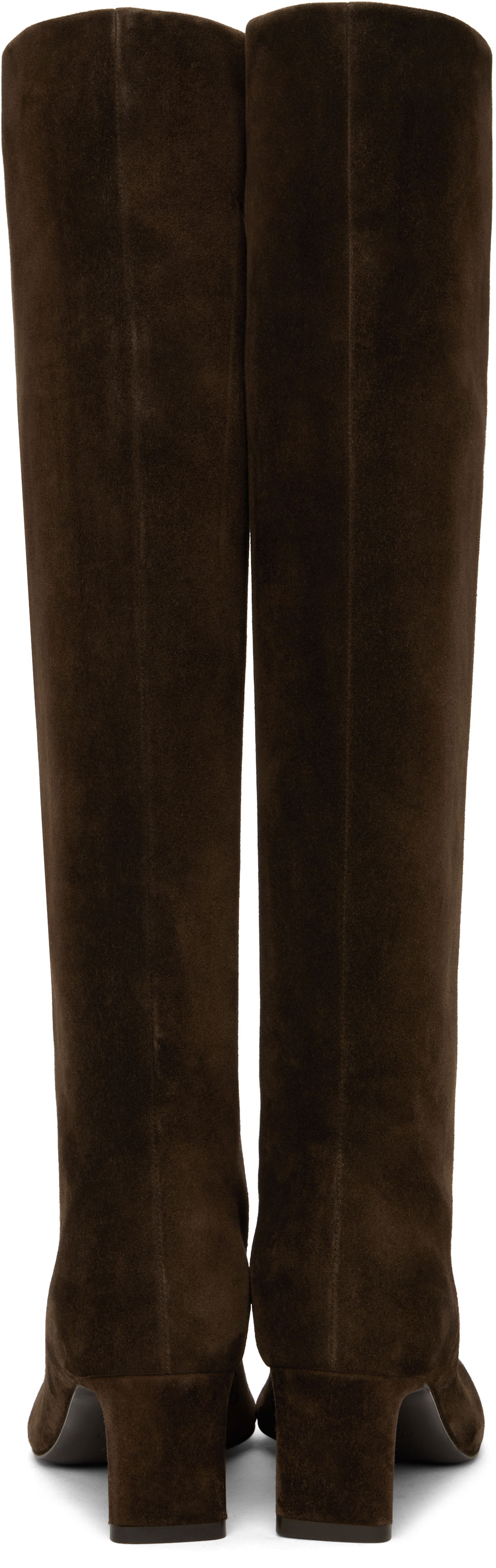 Sneakers och skor Khaite Khaite Ona Suede Knee-High Boots Brun | F1099-726, 1