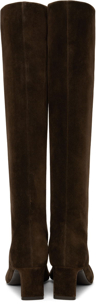 Sneakers och skor Khaite Khaite Ona Suede Knee-High Boots Brun | F1099-726, 1