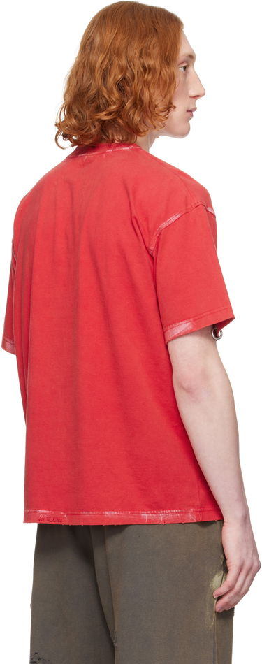 T-shirt We11done We11done Pierced T-Shirt Röd | WD-TT0-25-770-U-RD, 2