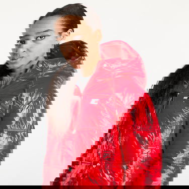 Pufferjacka Tommy Hilfiger Tommy Jeans Shiny Hooded Badge Jacket Röd | DW0DW20210 XME, 1