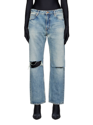Jeans Balenciaga Buckle Jeans Turkos | 745149 TDW14