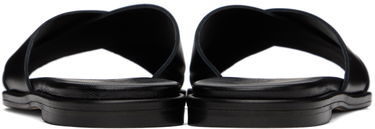 Tillbehör Aeyde Aeyde Sonia Leather Crisscross Slide Sandals Svart | A11-FS-BRNS08FL62-SS24-800-001, 1