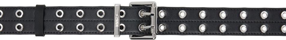 Bälten GANNI GANNI Eyelet Belt Svart | A6586, 0