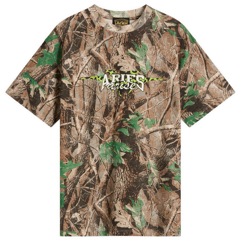 T-shirt Aries Aries Moto Dodgem T-Shirt Camo Brun | EN60004-01