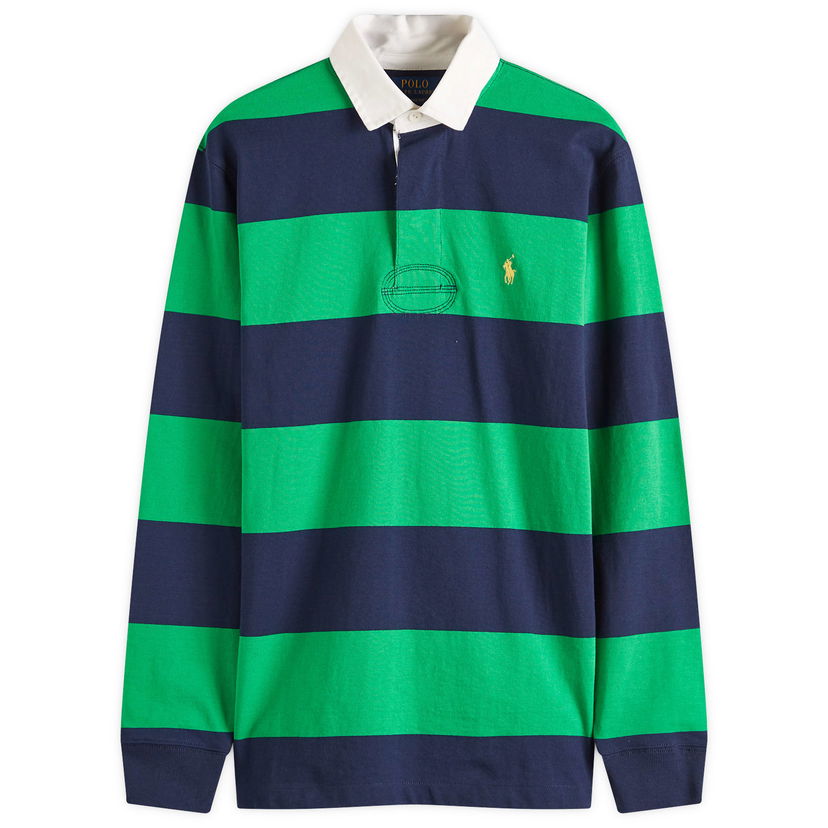 Polotröja Polo by Ralph Lauren Ralph Lauren Long Sleeve Rugby Shirt, Size Large Grön | 710900566015